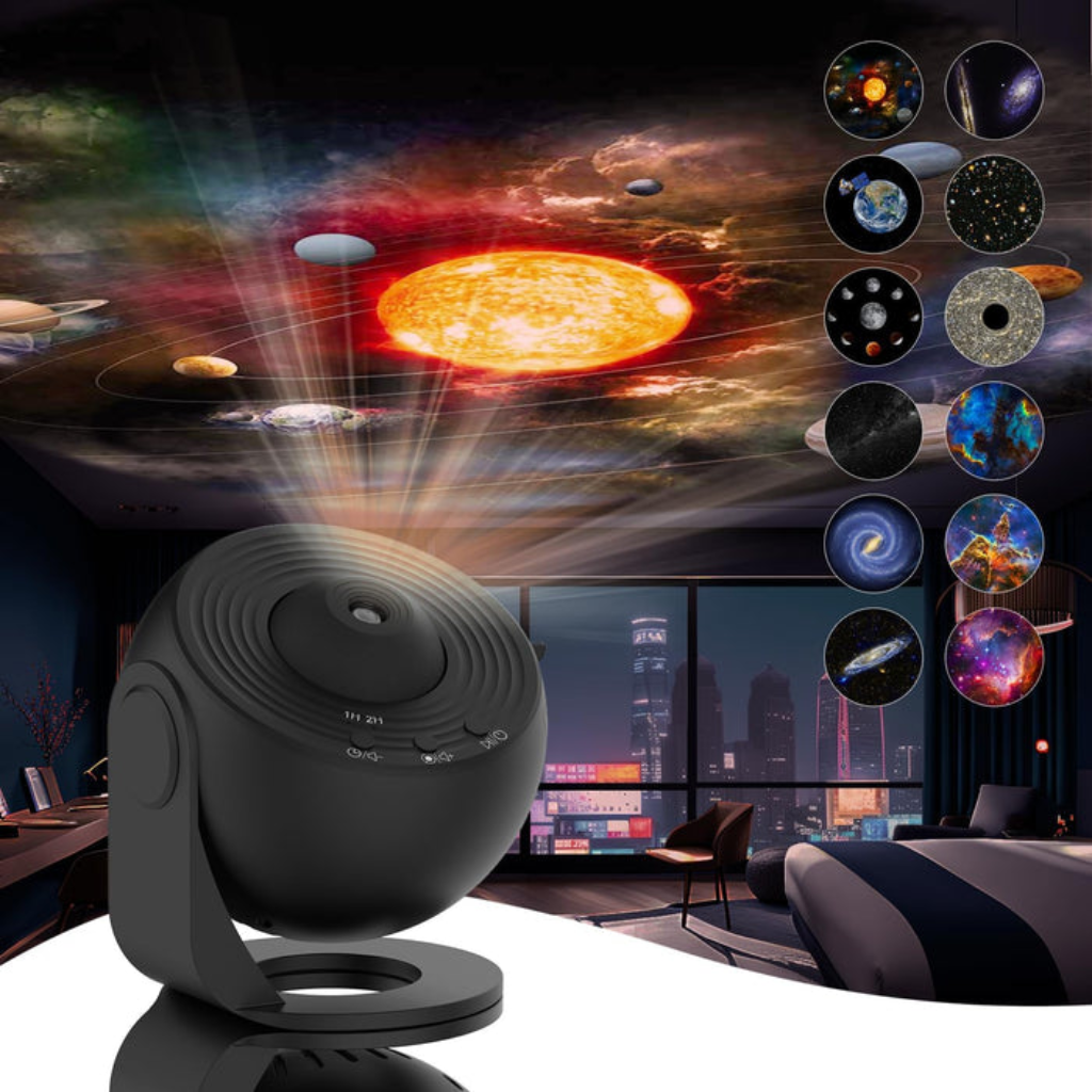 GalaxySky - HD sterrenhemelprojector met 13 schijven & timerfunctie