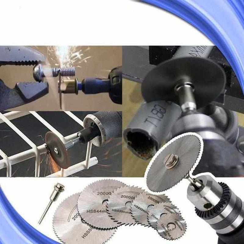 6-Piece Circular Saw Blade Set for Precision Cutting – Compatible with Standard Drills, High-Speed Steel Blades, 20,000 RPM-3