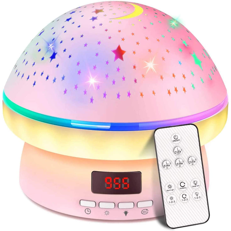 GLOWLIGHT - Proiettore di stelle magiche con timer e 16 colori per notti rilassanti