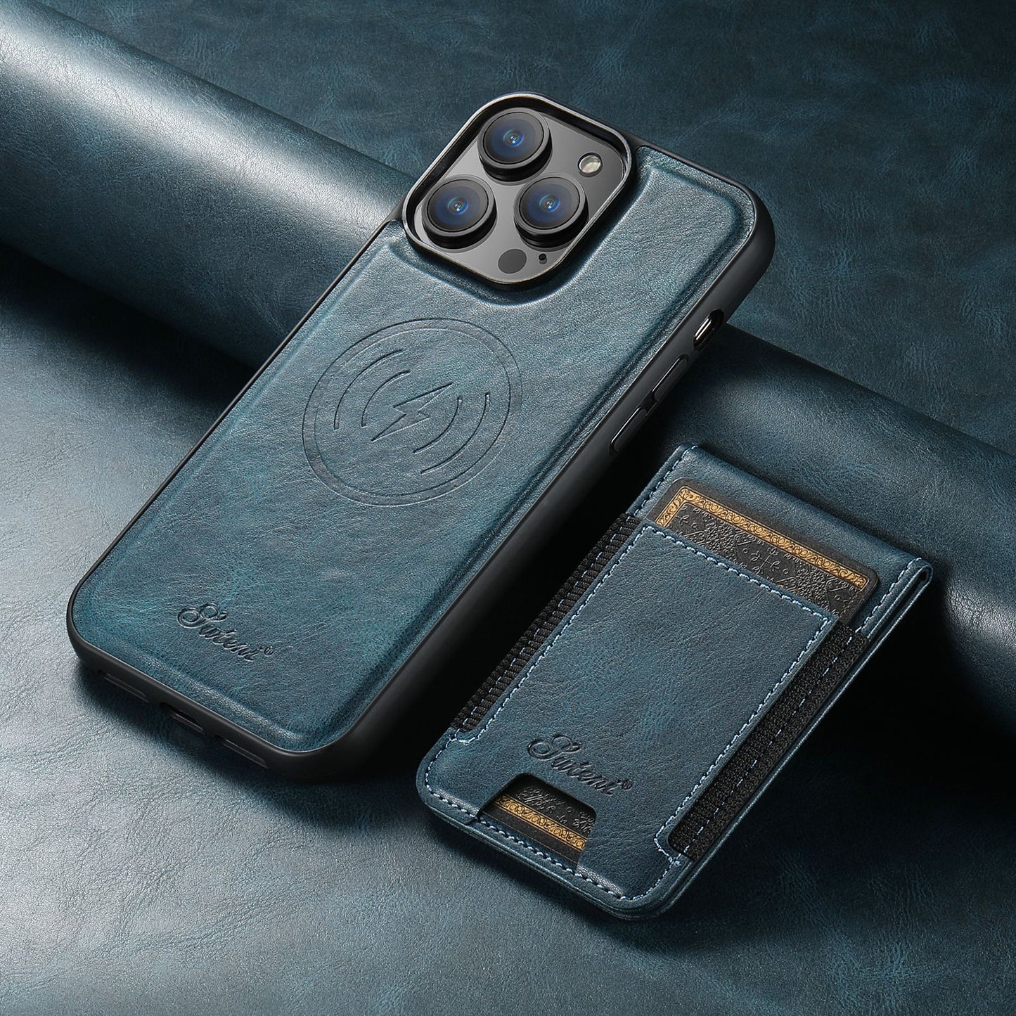 Custodia in pelle Magvibe - Protezione premium per smartphone con supporto per schede e MagSafe