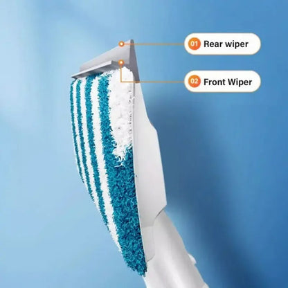CleanView 3-in-1 Fensterwischer - integriertes Spray, Mikrofaserreinigung und streifenfreier Glanz