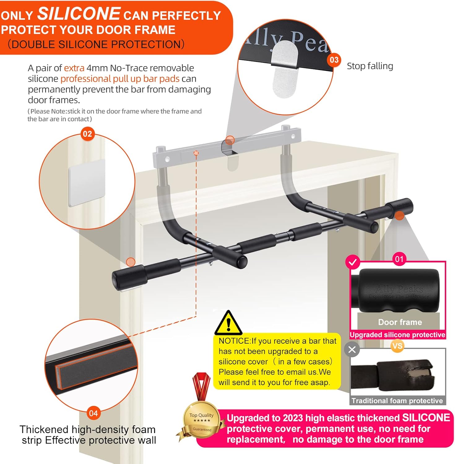  Powergrip pull -up bar door frame - high quality steel, 200 kg load capacity, versatile design-4