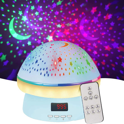 GLOWLIGHT - Proiettore di stelle magiche con timer e 16 colori per notti rilassanti
