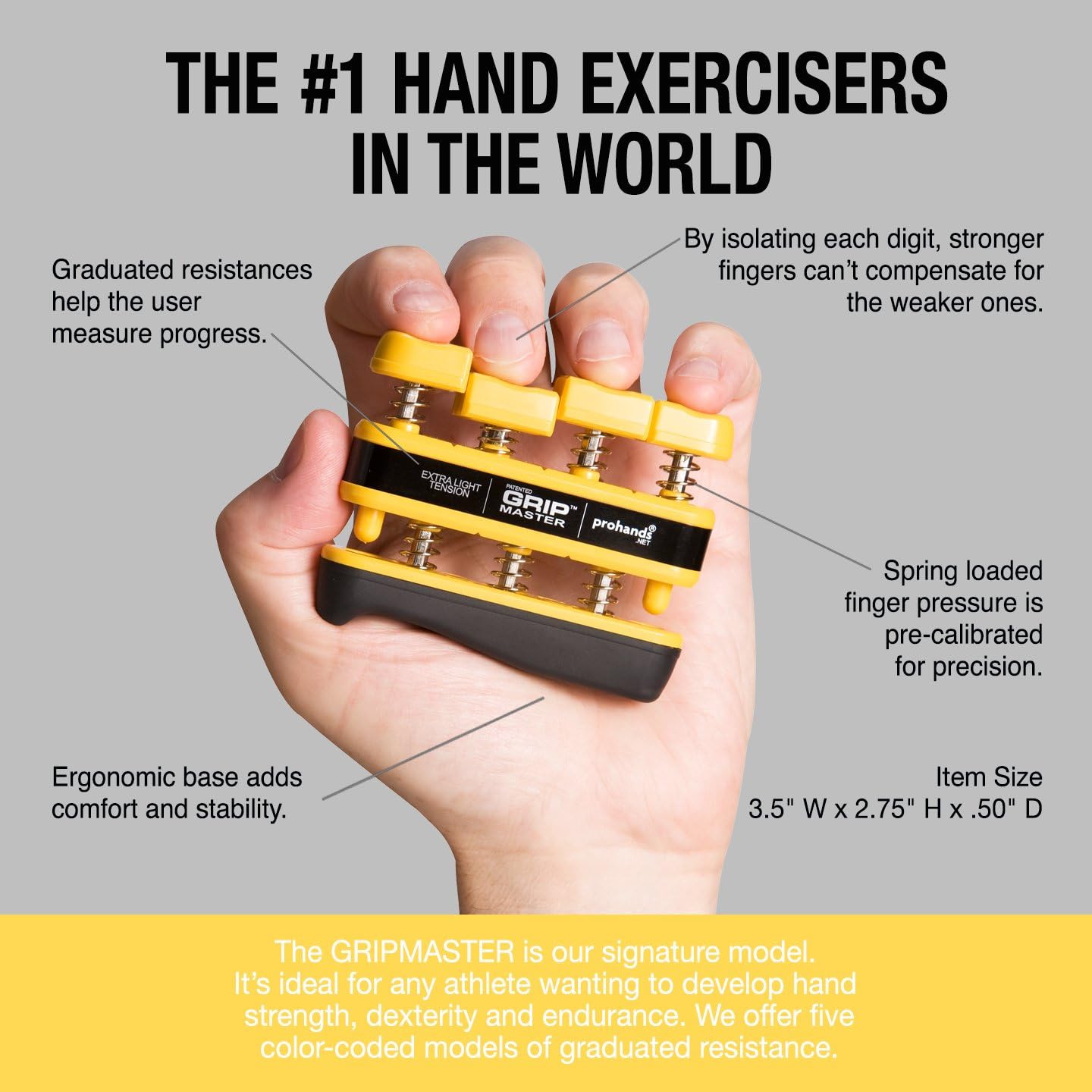  Gripmaster - hand amplifier for finger power, flexibility & resistance setting-4