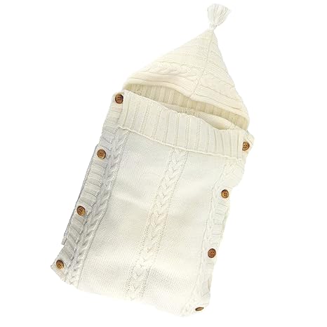 Hugnest Baby Wrap – Beige Newborn Blanket – Soft Sleeping Bag for Warmth and Comfort