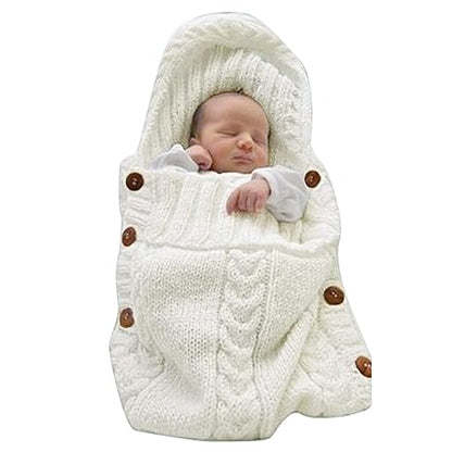 Hugnest Baby Wrap – Beige Newborn Blanket – Soft Sleeping Bag for Warmth and Comfort
