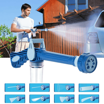8-in-1 High-Pressure Water Gun with Adjustable Flow and Built-in Soap Dispenser – Versatile Cleaning Tool for Home and Garden-1