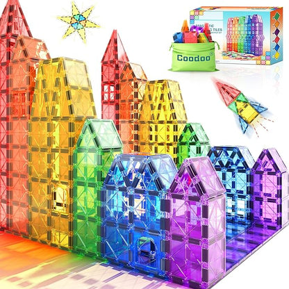 Magnamonti Tegels - Montessori Magnetische Bouwtegels - Creatief Leren en Bouwplezier