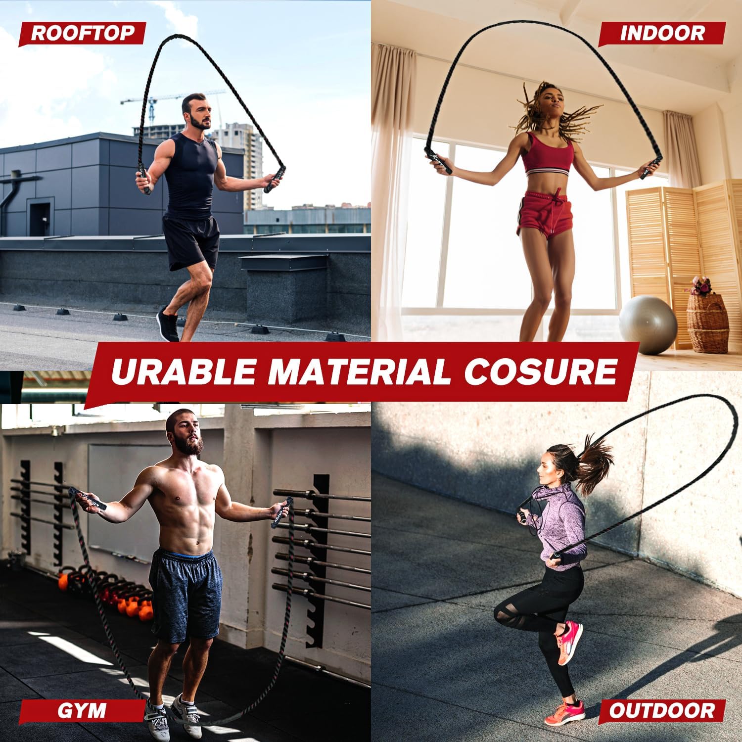  PowerJump - adjustable jump rope for fitness, strength and endurance training-4