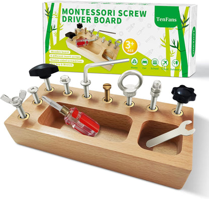Skillcraft Busy Board - Montessori leerplank met echt gereedschap voor kinderen vanaf 3 jaar