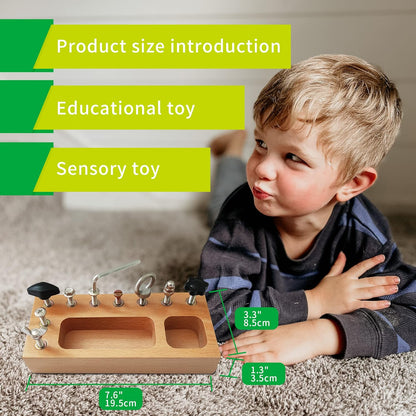 Skillcraft Busy Board - Montessori leerplank met echt gereedschap voor kinderen vanaf 3 jaar