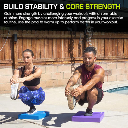  Non -slip yoga mat for yoga and stability training - BalancePro foam mat-4