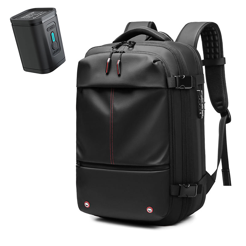 AIRTRAIL Rucksack - Komprimierbarer Reiserucksack mit 17,3" Laptopfach und Vakuumkompression