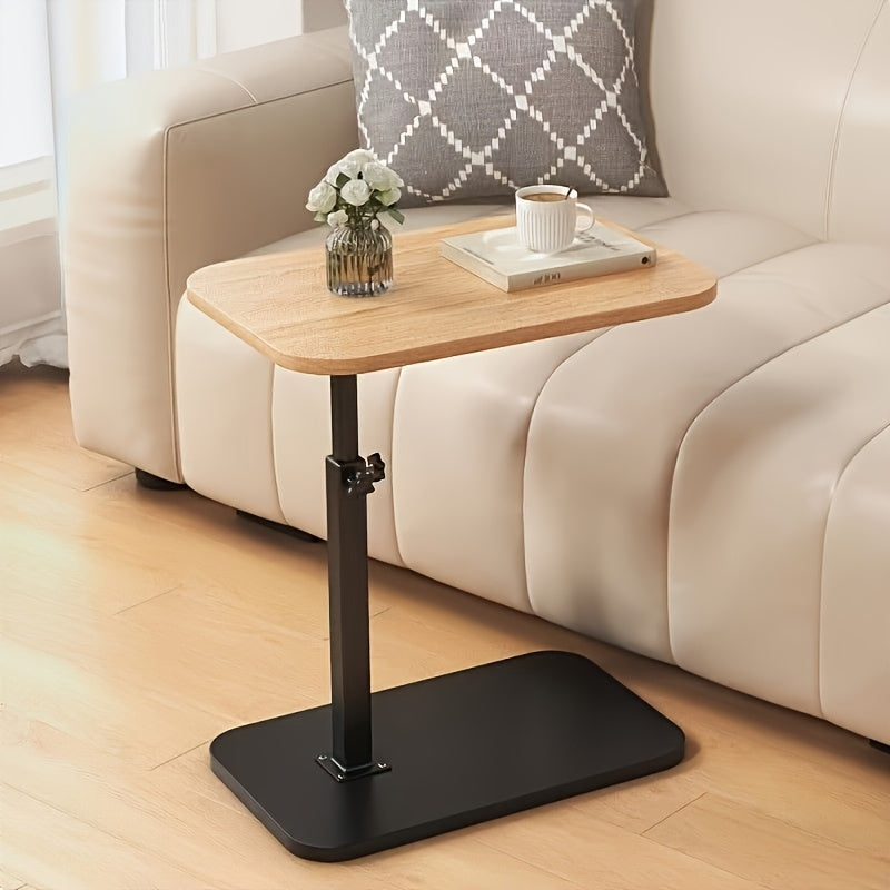 FlexiWood Table – Adjustable Side Table for Sofa and Bed