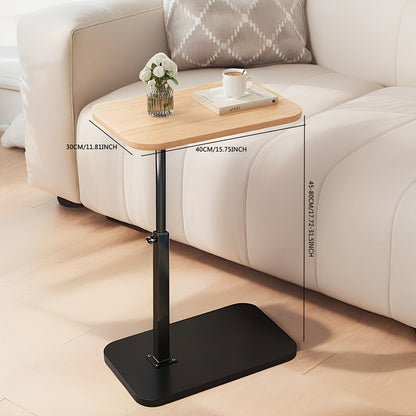 FlexiWood Table – Adjustable Side Table for Sofa and Bed