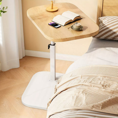 FlexiWood Table – Adjustable Side Table for Sofa and Bed