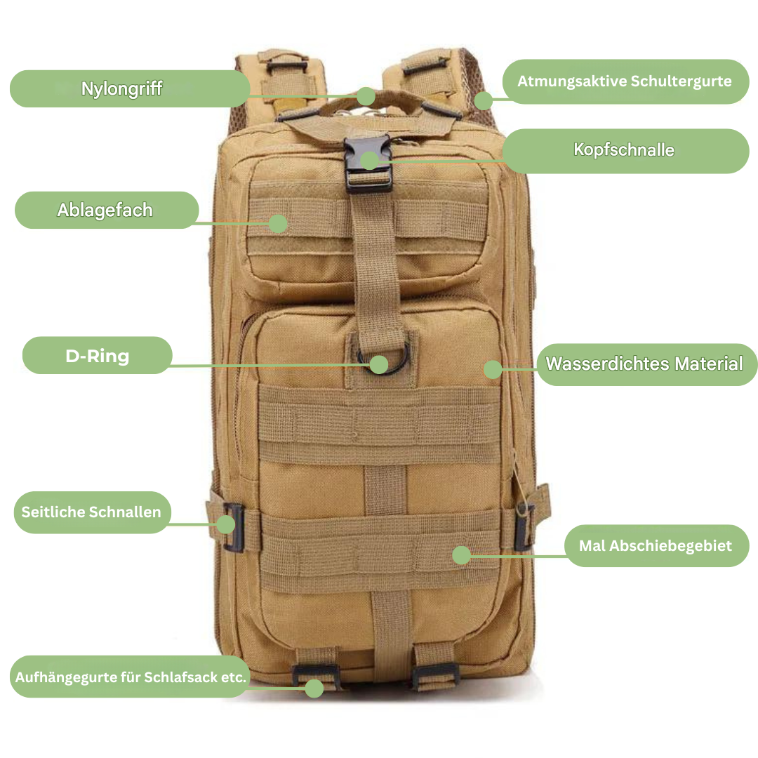 AdventurePack - Waterproof 50L Travel Backpack with Theft Protection 6
