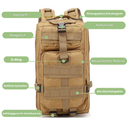 AdventurePack - Waterproof 50L Travel Backpack with Theft Protection 6