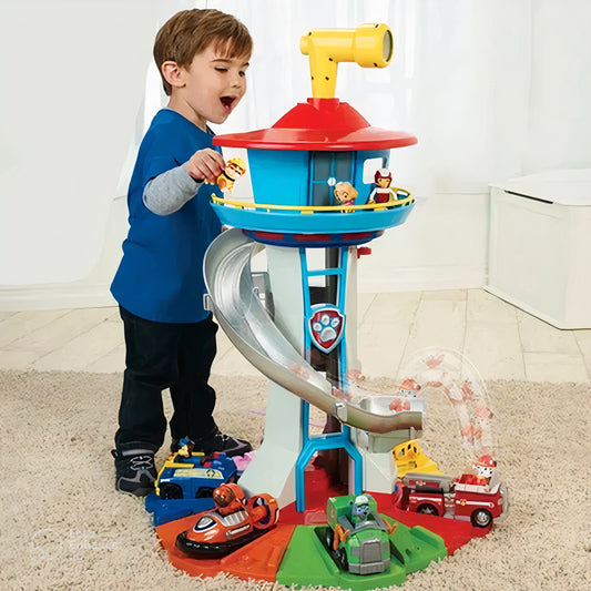Jeu AdventureSlide - Tour de toboggan pour enfants avec figurines et voitures