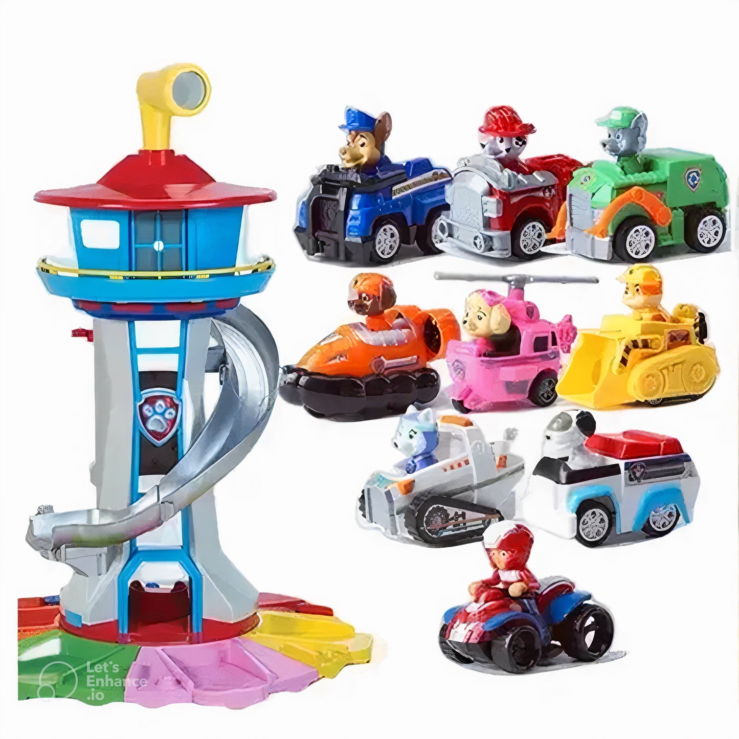 Jeu AdventureSlide - Tour de toboggan pour enfants avec figurines et voitures