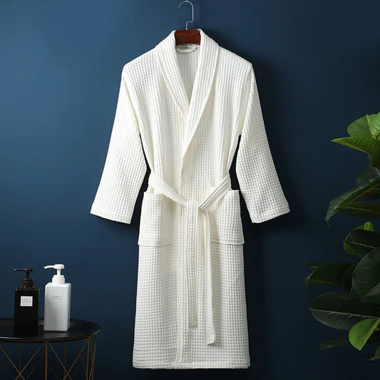 AirWeave Bademantel – Unisex-Bademantel mit Waffelstruktur