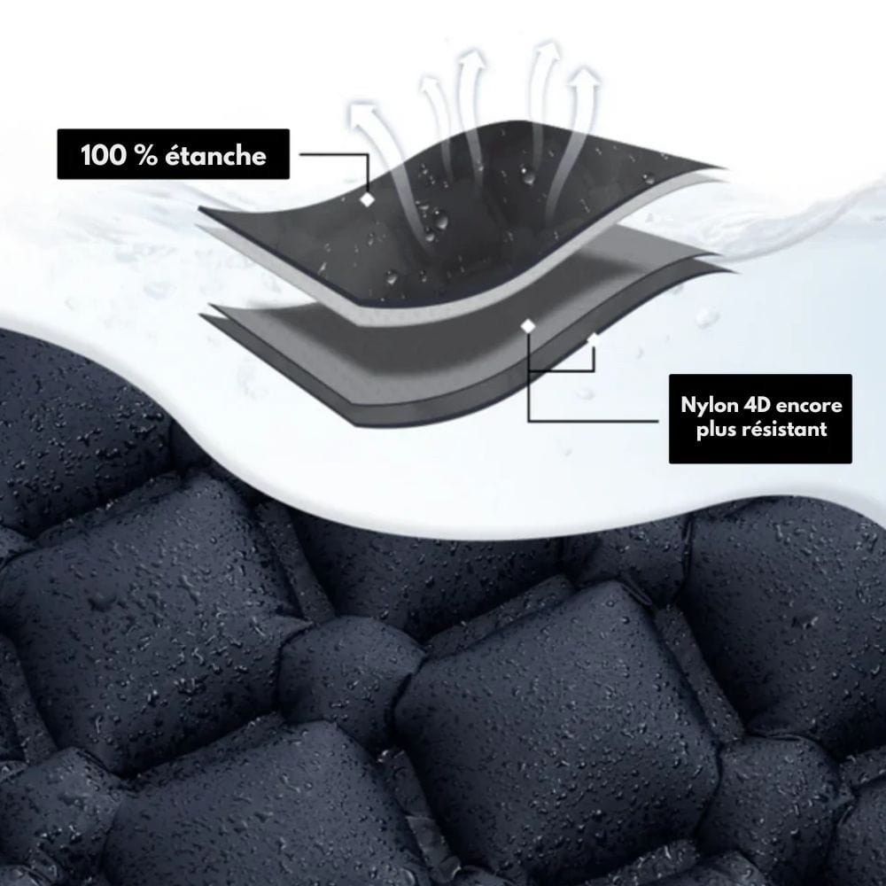 Airtrek Mat - inflatable camping mattress with foot pump & ergonomic design 6