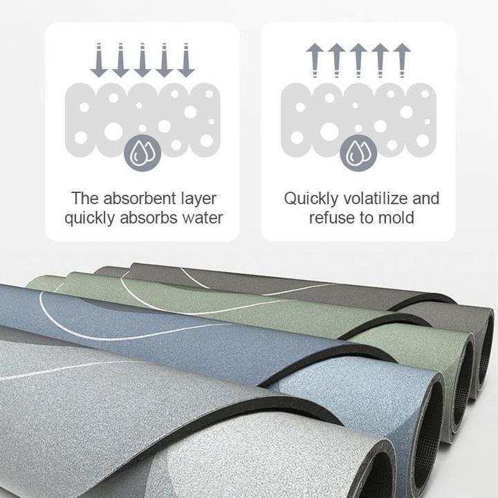 AquaComfort - Alfombrilla de baño de microfibra suave y de secado rápido