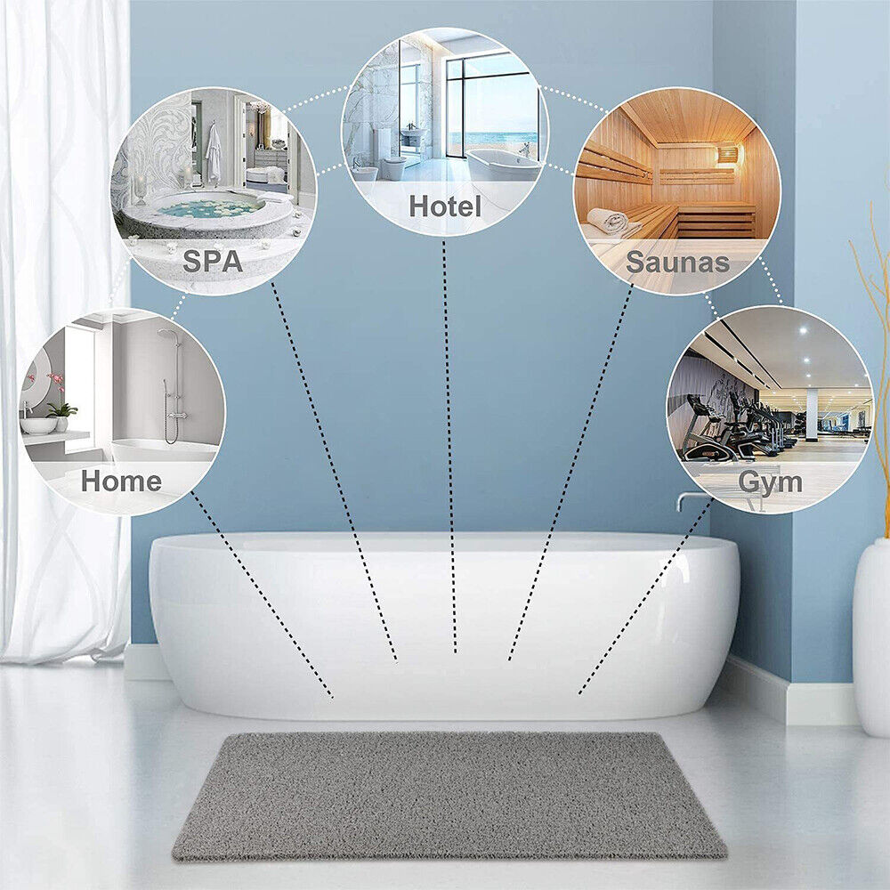 Aqualuxe Shower Mat-non-slip shower mat with hygienic drainage system & spa comfort 5