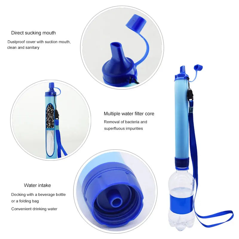 Aquaprep Survival Filter-portable water filter with 4-step filtration for emergencies & outdoor adventure 3