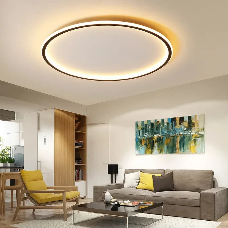 Auroraglobe-Scandinavian LED ceiling lamp for warm, glare-free living light 2