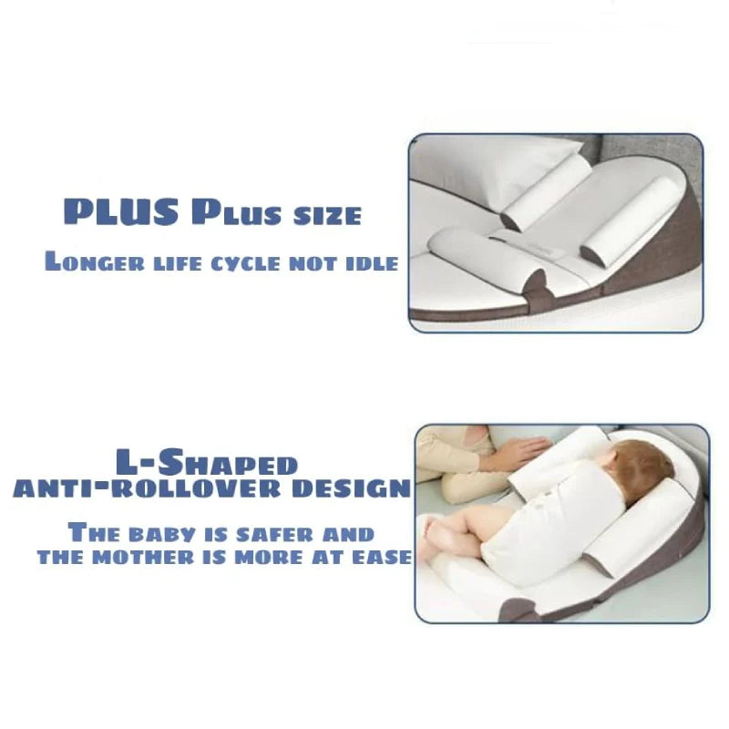 BABY DREAM SUPPORT – Side Sleeper Pillow with Anti-Reflux Inclination for Newborns