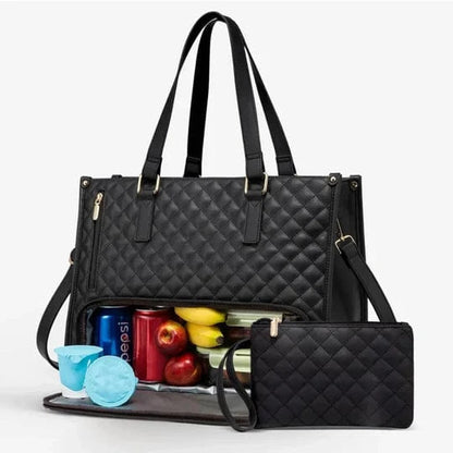 BAGSBALL 2-in-1-Elegant shopping bag with integrated insulating compartment & large storage space 0