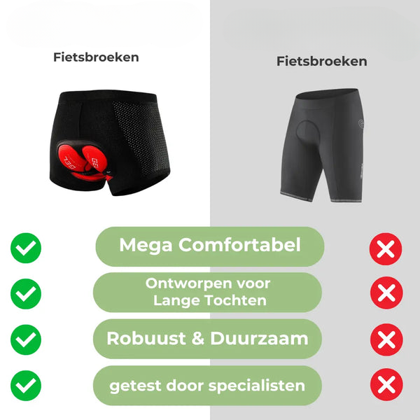 VELOCOMFORT - Gelgevoerde fietsbroek voor langeafstandscomfort