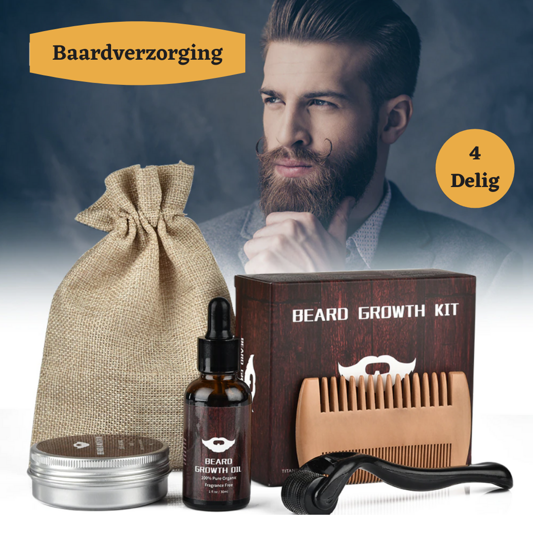 Bartboost beard growth set with micronal technology, beard oil and care products for healthy skin-4