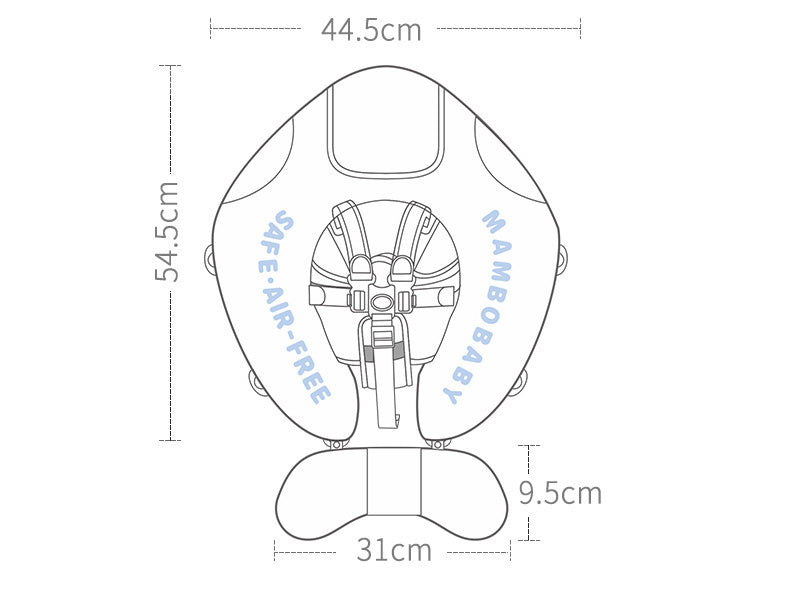 Baby Swim Ring with Canopy - baby swimming ring with sun protection & animal motif for safe splashes in summer 3