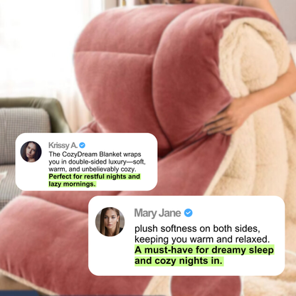 CozyDream slaapkamerdeken - dubbelzijdig luxe comfort voor een diepe, rustgevende slaap