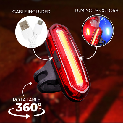 Lightup - Luce per bicicletta a LED ricaricabile per una visibilità ottimale
