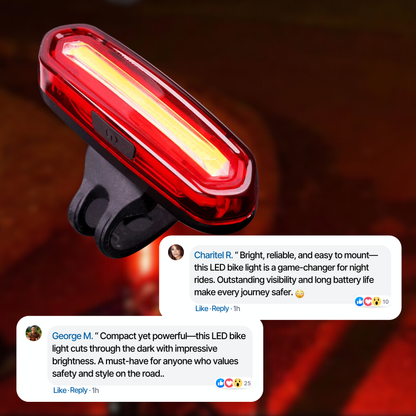 Lightup - Luce per bicicletta a LED ricaricabile per una visibilità ottimale