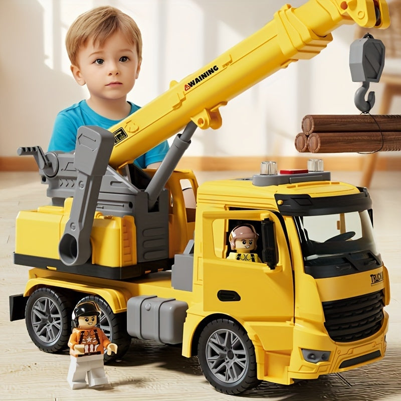 BuildPlay - Kraanvrachtwagen Speelgoed met Licht & Geluid