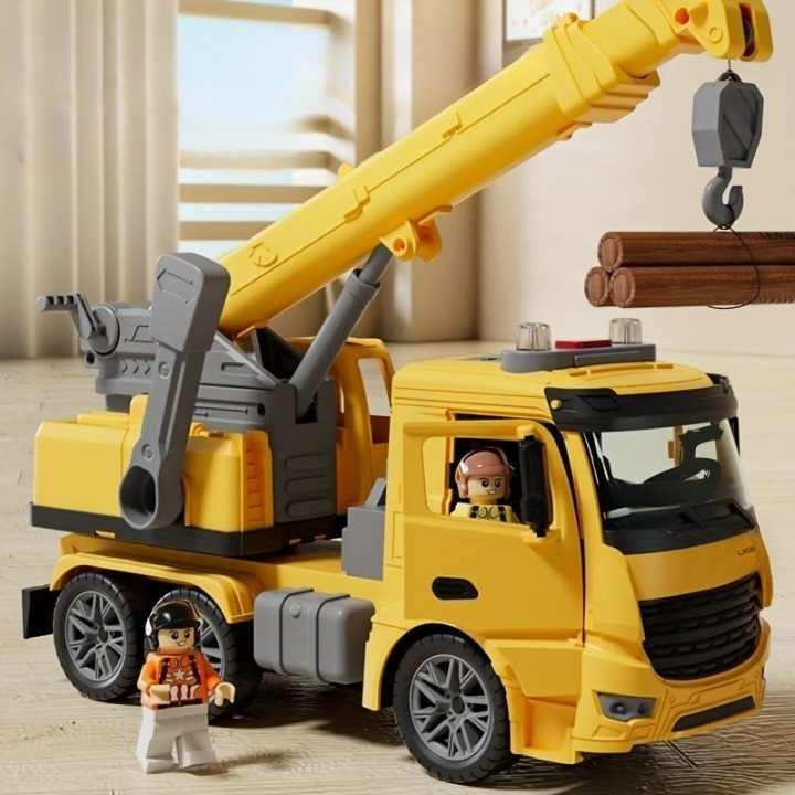 BuildPlay - Kraanvrachtwagen Speelgoed met Licht & Geluid