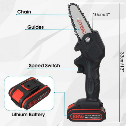 CHAINCUT PRO - Tronçonneuse électrique sans fil pour un travail rapide et efficace