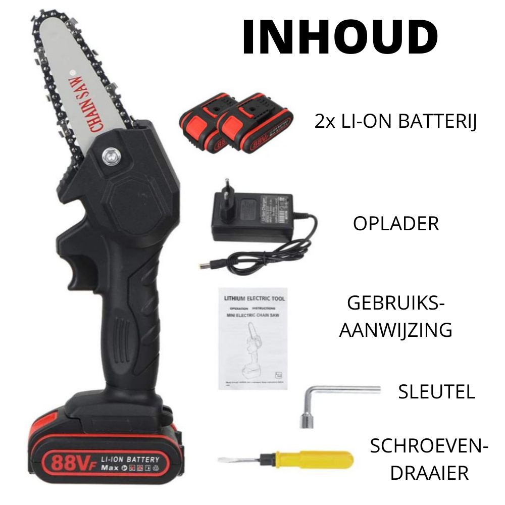 CHAINCUT PRO - Tronçonneuse électrique sans fil pour un travail rapide et efficace