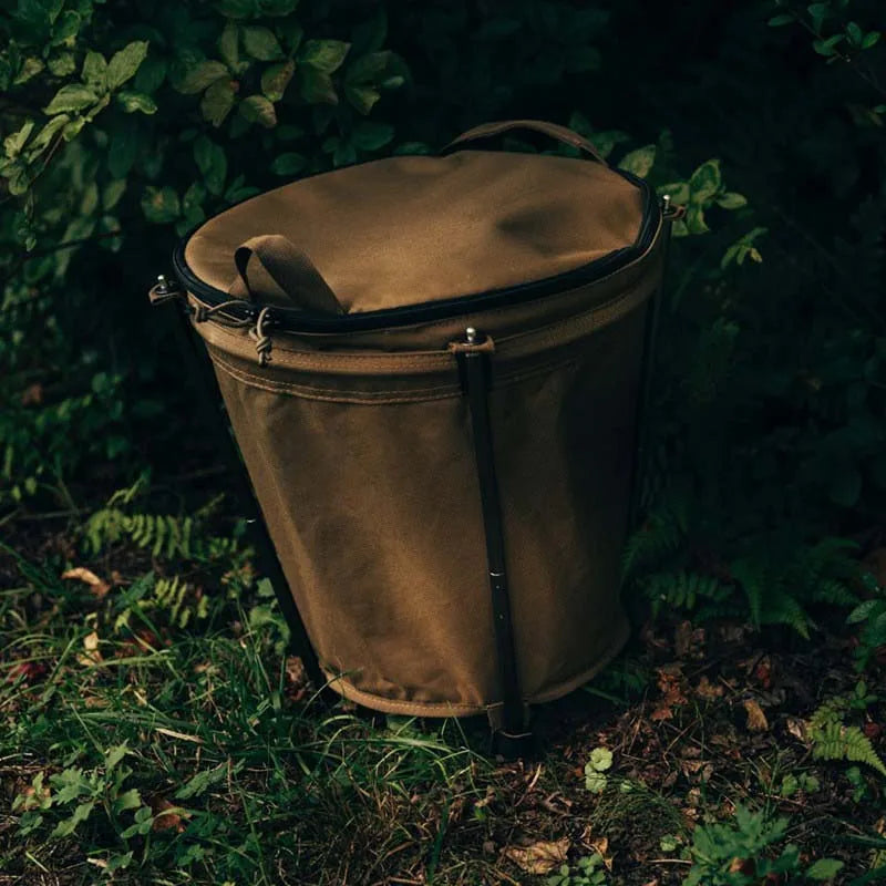 Camptrash bin-foldable camping waste bucket made of oxford fabric with 20l volume & PVC interior feed 3