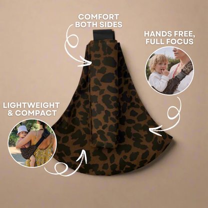 Carrynest Baby Sling - Ergonomische Hüfttrage für bequemes, freihändiges Tragen des Babys
