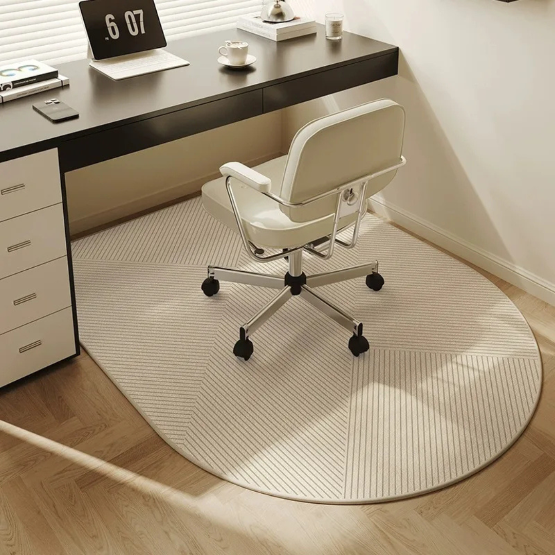 Chairguard-Premium office chair mat for stylish soil protection in the home office 1