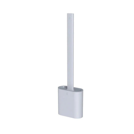 CleanBrush – Spazzola per WC in silicone igienica con supporto a parete