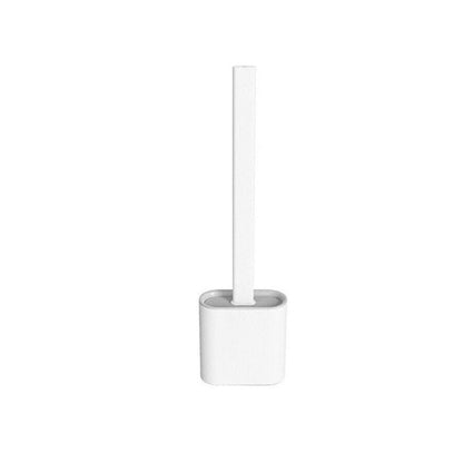 CleanBrush – Spazzola per WC in silicone igienica con supporto a parete