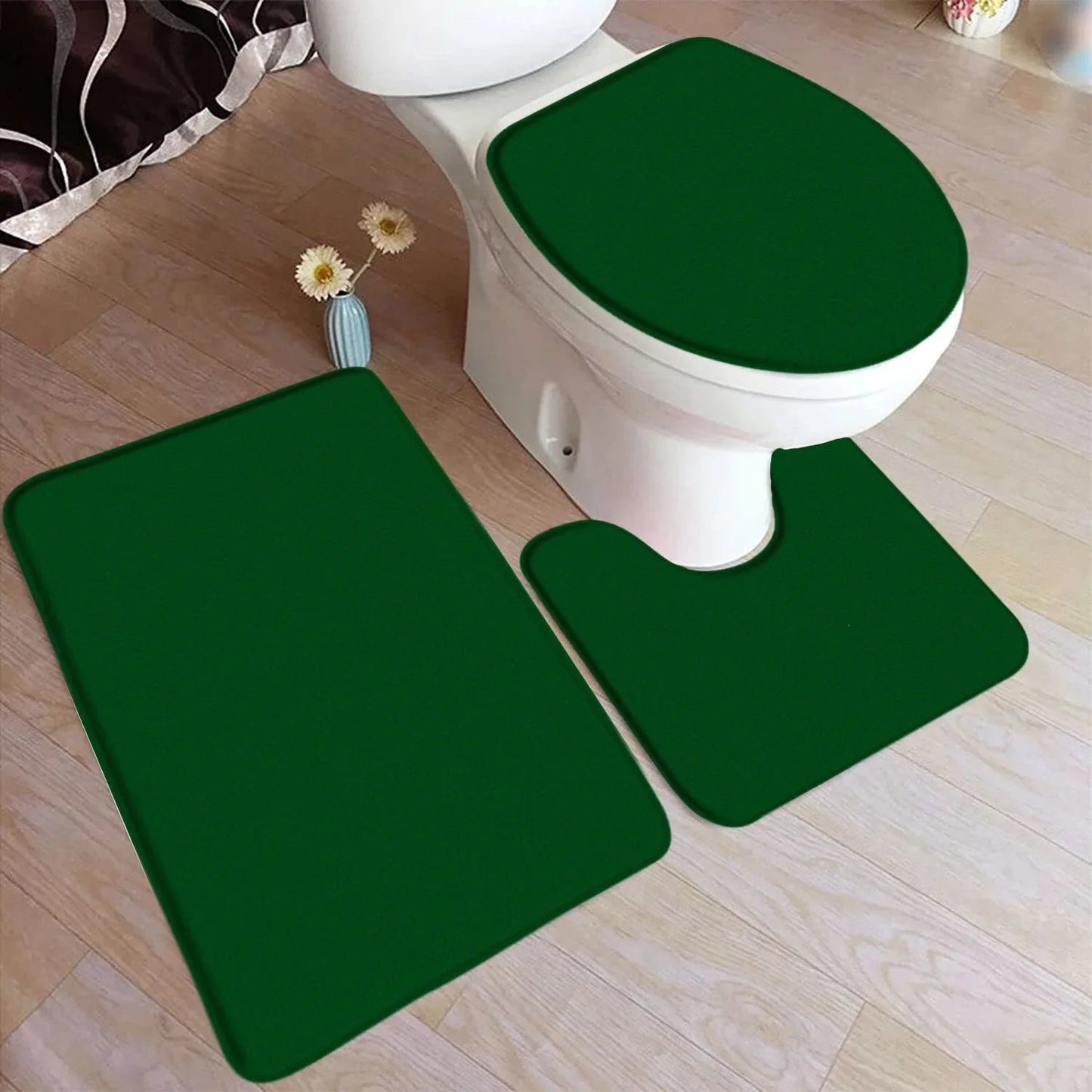 HydraMat – 3-Piece Non-Slip Bathroom Mat Set for Comfort & Safety