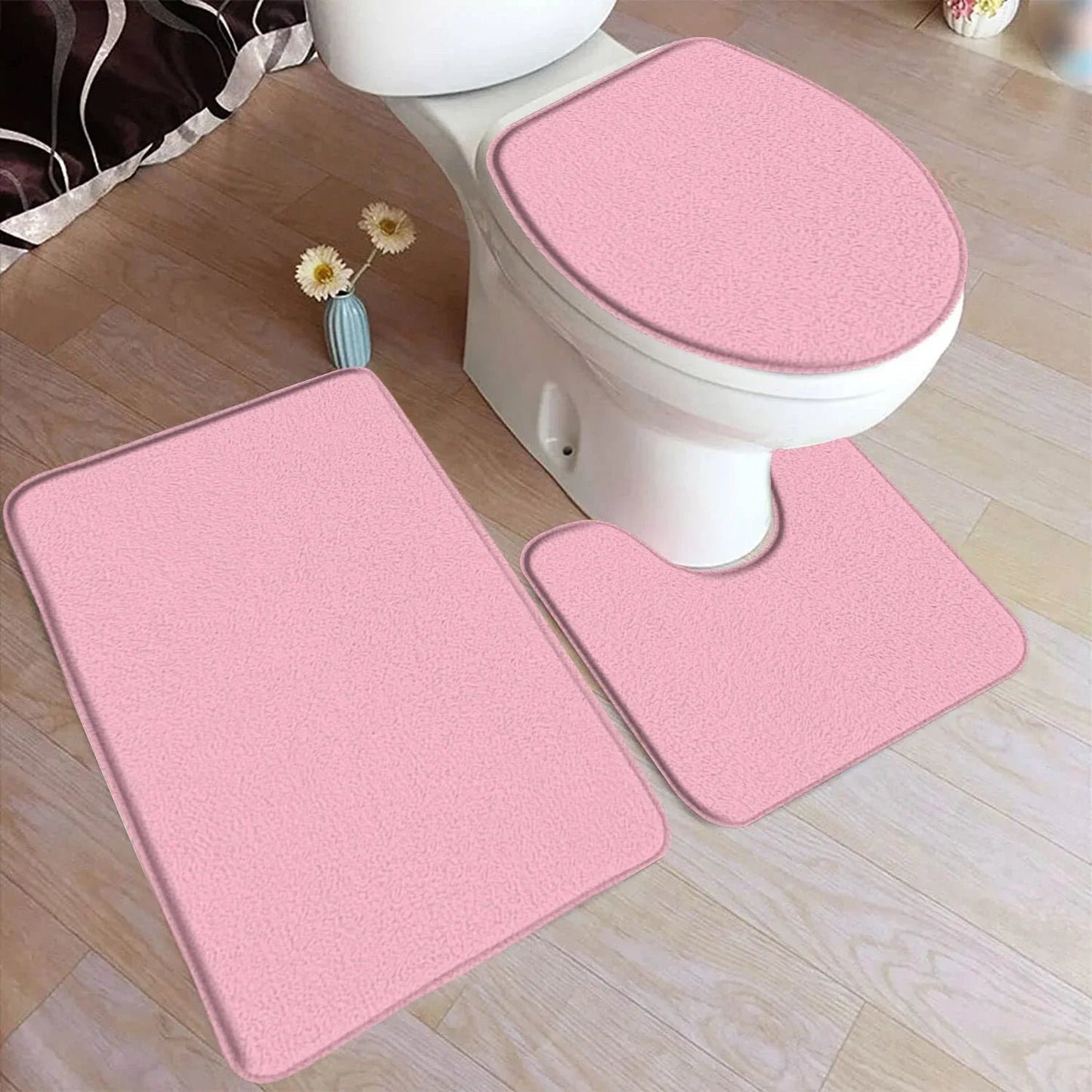 HydraMat – 3-Piece Non-Slip Bathroom Mat Set for Comfort & Safety