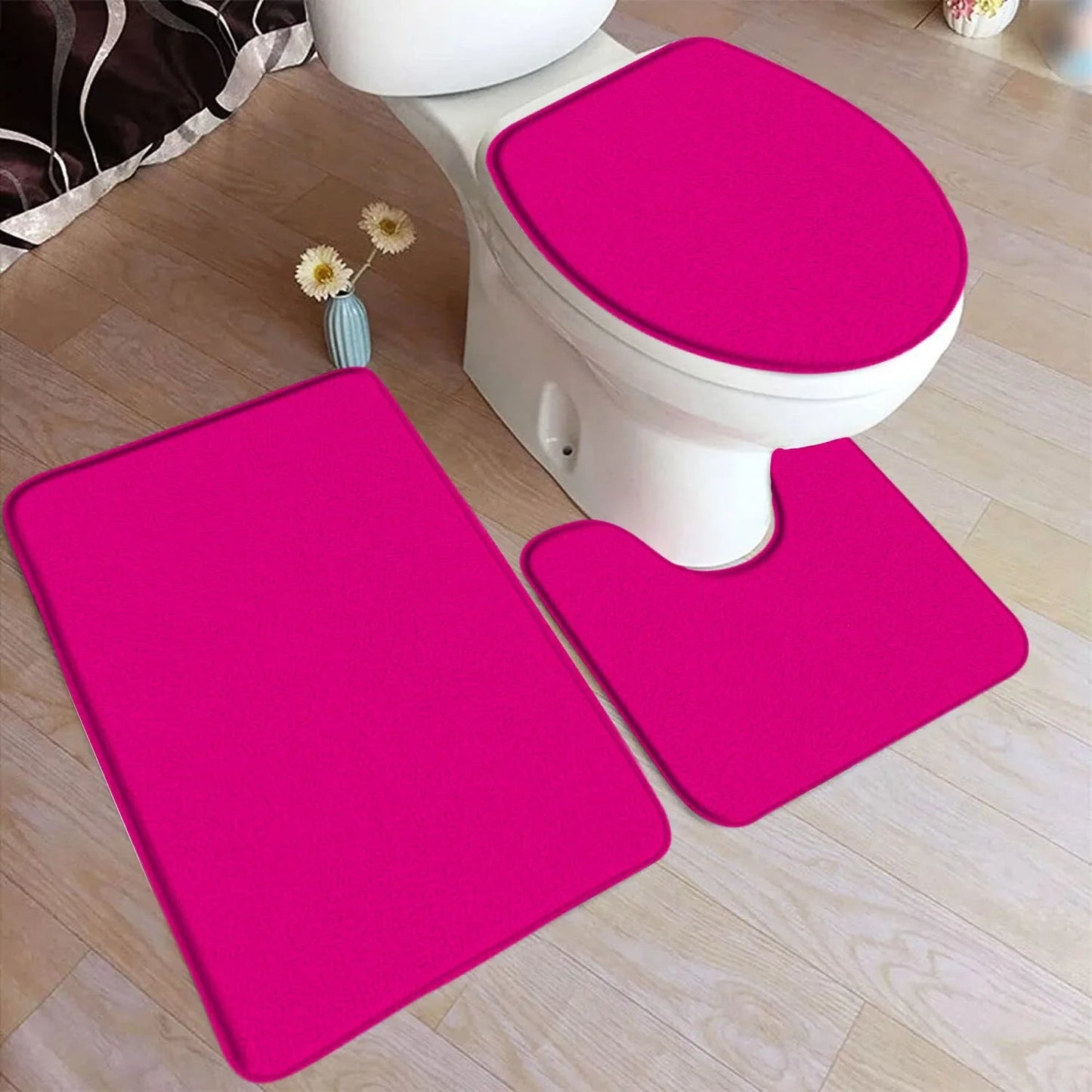 HydraMat – 3-Piece Non-Slip Bathroom Mat Set for Comfort & Safety